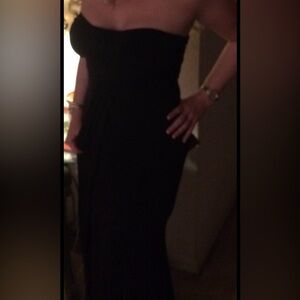 BCBG Paris Elegant Black Strapless Evening Dress. Very comfortable! Size Small